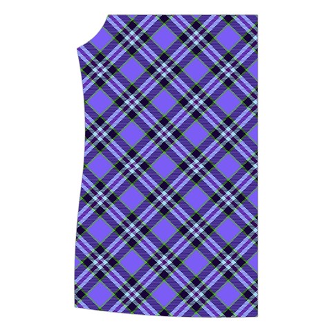 Blue Tartan Plaid 1 Diagonal Women s Button Up Vest from ArtsNow.com Front Right