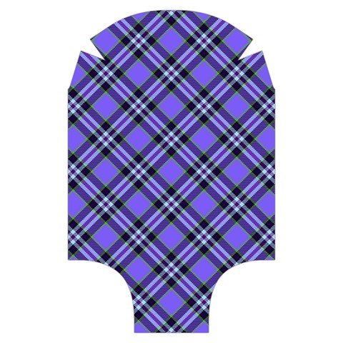 Blue Tartan Plaid 1 Diagonal Luggage Cover (Small) from ArtsNow.com Front