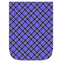 Blue Tartan Plaid 1 Diagonal Waist Pouch (Large) from ArtsNow.com Front Pocket