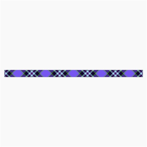 Blue Tartan Plaid 1 Diagonal Roll Up Canvas Pencil Holder (S) from ArtsNow.com Strap