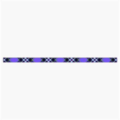 Blue Tartan Plaid 1 Diagonal Roll Up Canvas Pencil Holder (M) from ArtsNow.com Strap