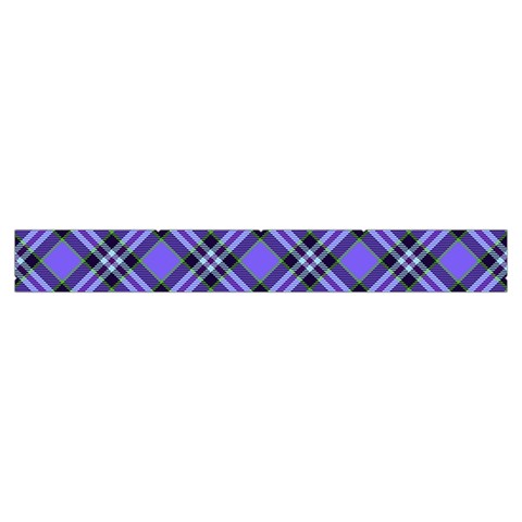 Blue Tartan Plaid 1 Diagonal Make Up Case (Small) from ArtsNow.com Zipper Tape Front