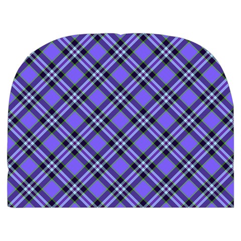 Blue Tartan Plaid 1 Diagonal Make Up Case (Medium) from ArtsNow.com Back