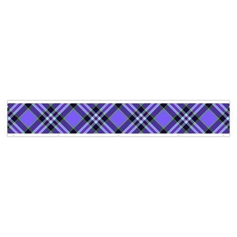 Blue Tartan Plaid 1 Diagonal Make Up Case (Medium) from ArtsNow.com Zipper Front