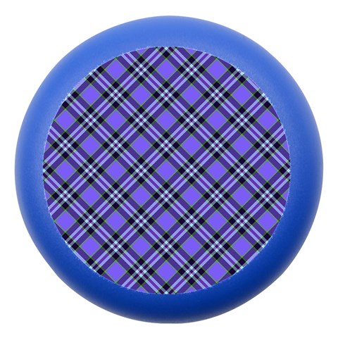 Blue Tartan Plaid 1 Diagonal Dento Box with Mirror from ArtsNow.com Front