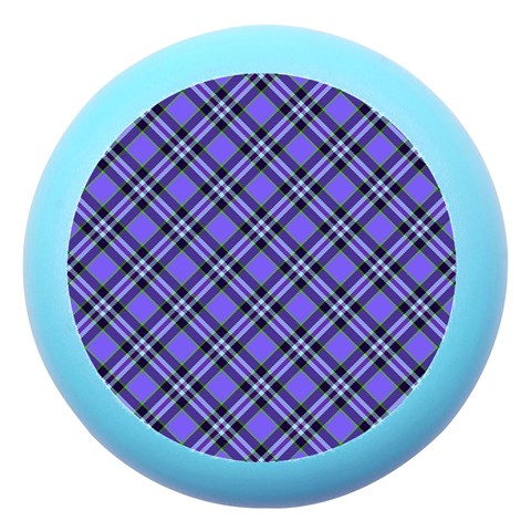 Blue Tartan Plaid 1 Diagonal Dento Box with Mirror from ArtsNow.com Front