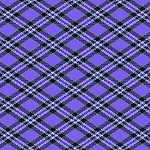 Blue Tartan Plaid 1 Diagonal 5  x 7  Hardcover Notebook from ArtsNow.com Front Cover