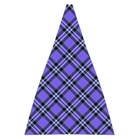 Blue Tartan Plaid 1 Diagonal Automatic Folding Umbrella with Case (Large) from ArtsNow.com 13.71 x19.92  Umbrella - 9