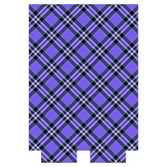 Blue Tartan Plaid 1 Diagonal Automatic Folding Umbrella with Case (Small) from ArtsNow.com Case