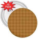 Autumn Fall Plaid Tartan 1 3  Buttons (10 pack) 