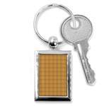 Autumn Fall Plaid Tartan 1 Key Chain (Rectangle)