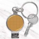 Autumn Fall Plaid Tartan 1 Nail Clippers Key Chain