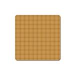 Autumn Fall Plaid Tartan 1 Square Magnet