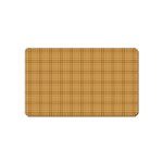 Autumn Fall Plaid Tartan 1 Magnet (Name Card)