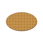 Autumn Fall Plaid Tartan 1 Sticker Oval (10 pack)