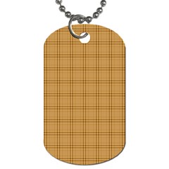 Autumn Fall Plaid Tartan 1 Dog Tag (Two Sides) from ArtsNow.com Back