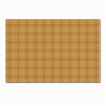 Autumn Fall Plaid Tartan 1 Postcard 4 x 6  (Pkg of 10)