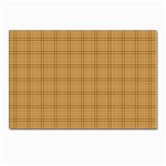 Autumn Fall Plaid Tartan 1 Postcards 5  x 7  (Pkg of 10)