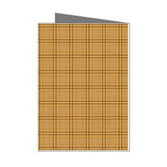 Autumn Fall Plaid Tartan 1 Mini Greeting Cards (Pkg of 8) from ArtsNow.com Left