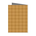 Autumn Fall Plaid Tartan 1 Mini Greeting Cards (Pkg of 8)