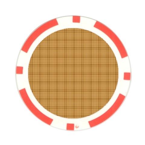 Autumn Fall Plaid Tartan 1 Poker Chip Card Guard (10 pack) from ArtsNow.com Front