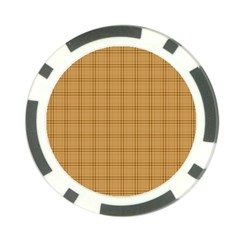 Autumn Fall Plaid Tartan 1 Poker Chip Card Guard (10 pack) from ArtsNow.com Front