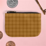 Autumn Fall Plaid Tartan 1 Mini Coin Purse