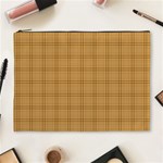 Autumn Fall Plaid Tartan 1 Cosmetic Bag (XL)