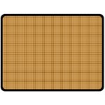 Autumn Fall Plaid Tartan 1 Fleece Blanket (Large)