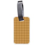 Autumn Fall Plaid Tartan 1 Luggage Tag (two sides)