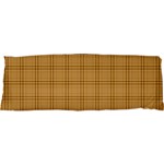 Autumn Fall Plaid Tartan 1 17 x47  Body Pillow Case Dakimakura (Two Sides)