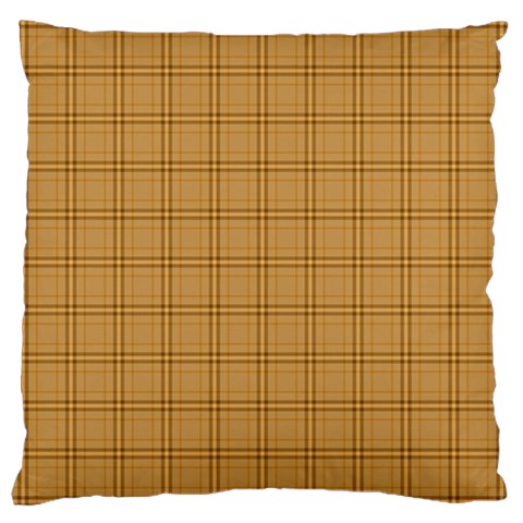 Autumn Fall Plaid Tartan 1 Large Cushion Case (Two Sides) from ArtsNow.com Back