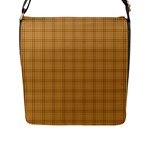 Autumn Fall Plaid Tartan 1 Flap Closure Messenger Bag (L)