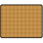 Autumn Fall Plaid Tartan 1 Two Sides Fleece Blanket (Medium)