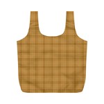 Autumn Fall Plaid Tartan 1 Full Print Recycle Bag (M)