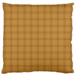 Autumn Fall Plaid Tartan 1 Large Premium Plush Fleece Cushion Case (One Side)