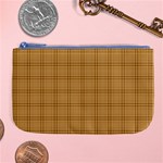 Autumn Fall Plaid Tartan 1 Large Coin Purse