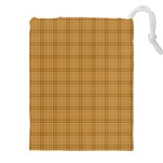 Autumn Fall Plaid Tartan 1 Drawstring Pouch (4XL)