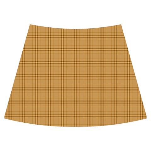 Autumn Fall Plaid Tartan 1 Knee Front Skirt