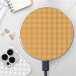 Autumn Fall Plaid Tartan 1 Wireless Fast Charger(White)