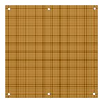 Autumn Fall Plaid Tartan 1 Banner and Sign 3  x 3 