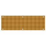 Autumn Fall Plaid Tartan 1 Banner and Sign 6  x 2 