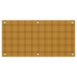 Autumn Fall Plaid Tartan 1 Banner and Sign 6  x 3 