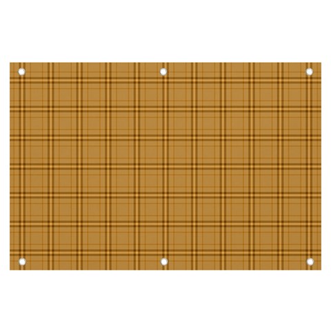 Autumn Fall Plaid Tartan 1 Banner and Sign 6  x 4  from ArtsNow.com Front