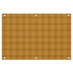 Autumn Fall Plaid Tartan 1 Banner and Sign 6  x 4 