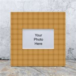 Autumn Fall Plaid Tartan 1 White Box Photo Frame 4  x 6 