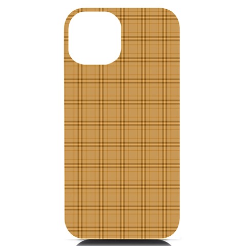 Autumn Fall Plaid Tartan 1 iPhone 14 Black UV Print PC Hardshell Case from ArtsNow.com Front