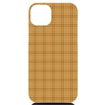 Autumn Fall Plaid Tartan 1 iPhone 14 Plus Black UV Print PC Hardshell Case