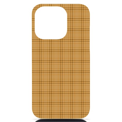 Autumn Fall Plaid Tartan 1 iPhone 14 Pro Black UV Print PC Hardshell Case from ArtsNow.com Front