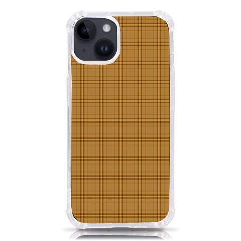 Autumn Fall Plaid Tartan 1 iPhone 14 TPU UV Print Case from ArtsNow.com Front